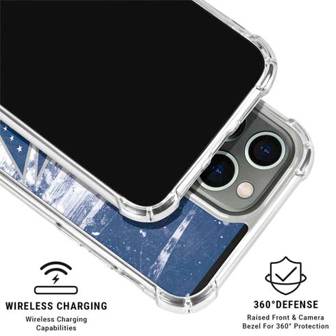 NHL Columbus Blue Jackets Frozen iPhone 16 Pro Clear Case